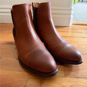Tecovas “Chance” Brown Leather Chelsea Boots